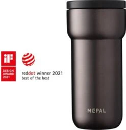 Mepal Isoleerbeker Ellipse 375 Ml – Houdt Je Drankje 4 Uur Warm En 8 Uur Koud – Titanium – Koffiebeker To Go – Lekdicht – Thermosbeker -Kookgerei Koning Verkoop 1162x1200