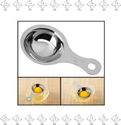 Merkloos EPIN | Eierscheider | Eier Scheider | Eigeel Scheider | Ei Scheider | RVS