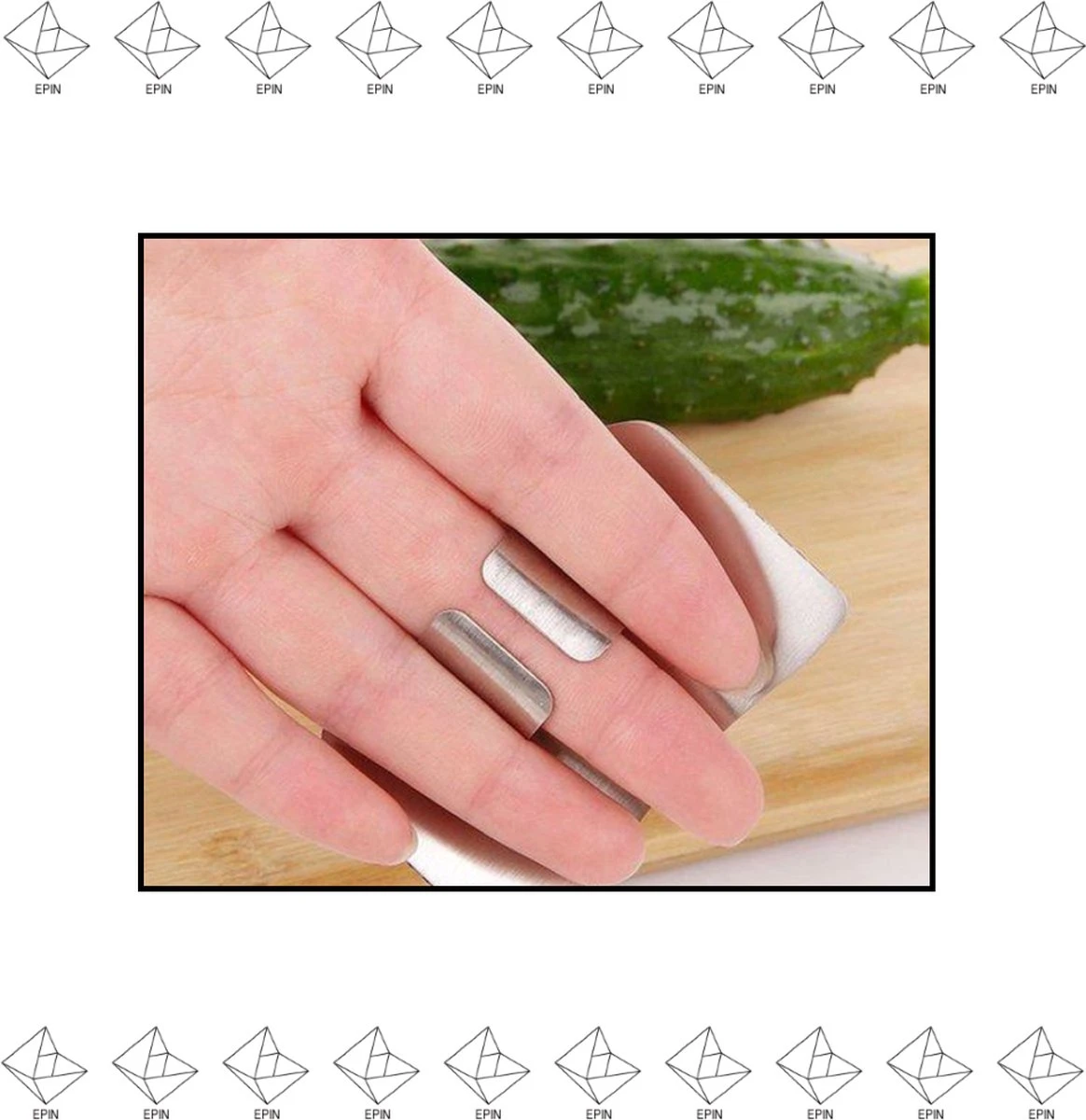 Vingerbeschermer RVS - Vaatwasserbestendig 2 Vingerbeschermer RVS - Vaatwasserbestendig - Afbeelding 2