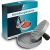 ProudProducts Hamburgerpers Met 100 Wax Papiertjes – Hamburgermaker – Hamburger Pers - BBQ Accesoires - RVS