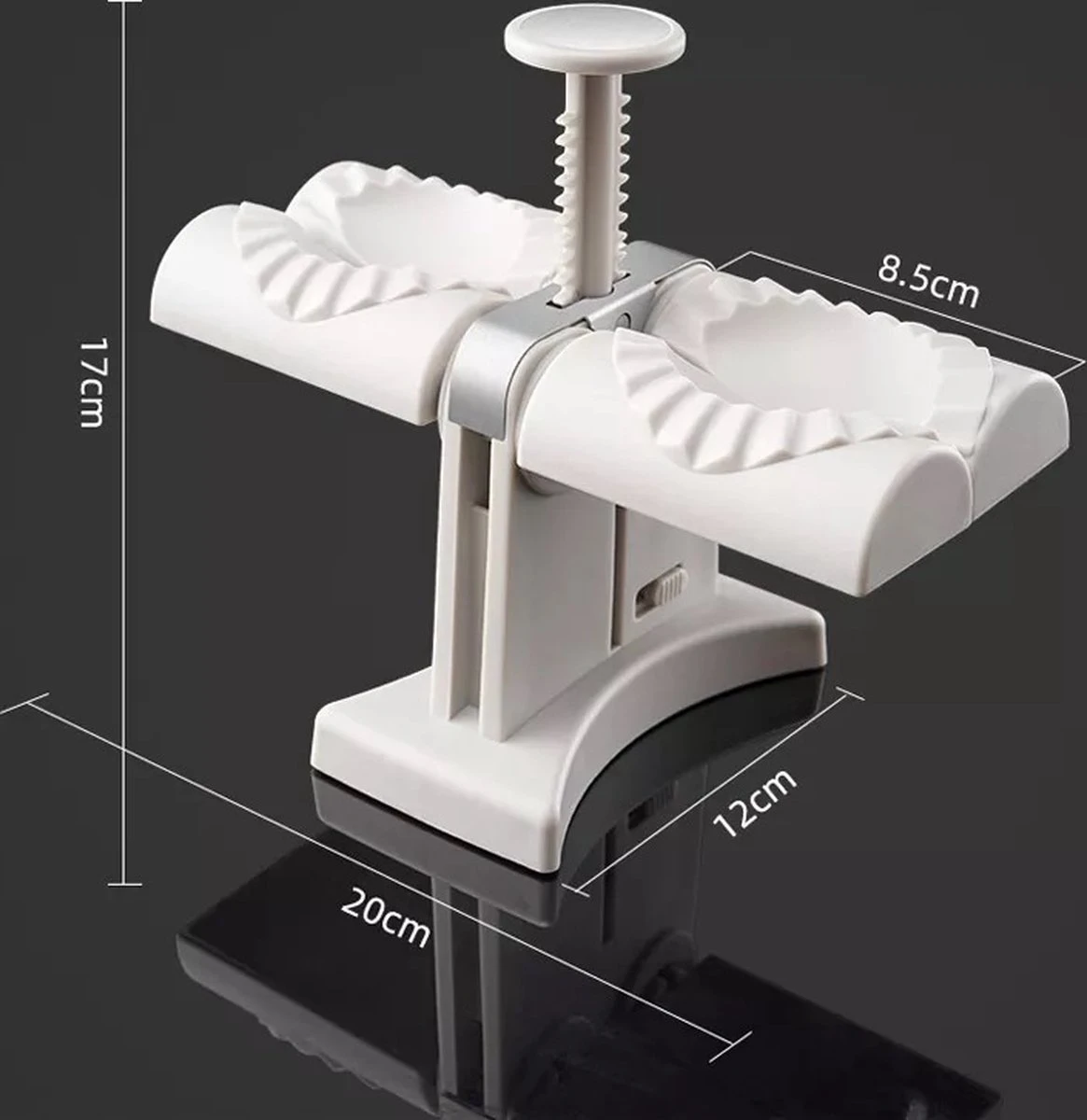 Merkloos Dumpling Maker- Ravioli Maker - Pastei Makerset-Set Voor 2 Dumplings - Maak Eenvoudig Zelf Je Dumplings. 3 Merkloos Dumpling Maker- Ravioli Maker - Pastei Makerset-Set Voor 2 Dumplings - Maak Eenvoudig Zelf Je Dumplings. - Afbeelding 3