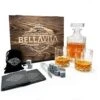 BELLAVITA Whiskey Set - 750 Ml Whiskey Karaf - 2 Whiskey Glazen - Whiskey - Whisky - 8 Whiskey Stones - Decanteerkaraf - Decanter Set - Rum - Karaf