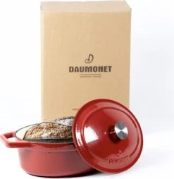 Daumonet Bocuse Rouge Gietijzeren Braadpan - Sudderpan Kersen Rood - Ovaal - Ø 29 Cm - 3 Liter - PFAS & PFOA Vrij - Emaille - Geschikt Voor Alle Warmtebronnen - Elektrisch - Gas - Halogeen - Inductie - Keramisch - Vaatwasserbestendig 19 Daumonet Bocuse Rouge Gietijzeren Braadpan - Sudderpan Kersen Rood - Ovaal - Ø 29 Cm - 3 Liter - PFAS & PFOA Vrij - Emaille - Geschikt Voor Alle Warmtebronnen - Elektrisch - Gas - Halogeen - Inductie - Keramisch - Vaatwasserbestendig -Kookgerei Koning Verkoop 1168x1200 10