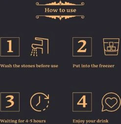 GOURMEO Set Van 8 Whiskystenen + 2 X Kommen + Roestvrijstalen Tang + 2 Kristallen Glazen - Natuurlijke Basaltijsblokjes - Herbruikbare Stenen - Cadeau Voor Mannen En Vrouwen -Kookgerei Koning Verkoop 1172x1200 8