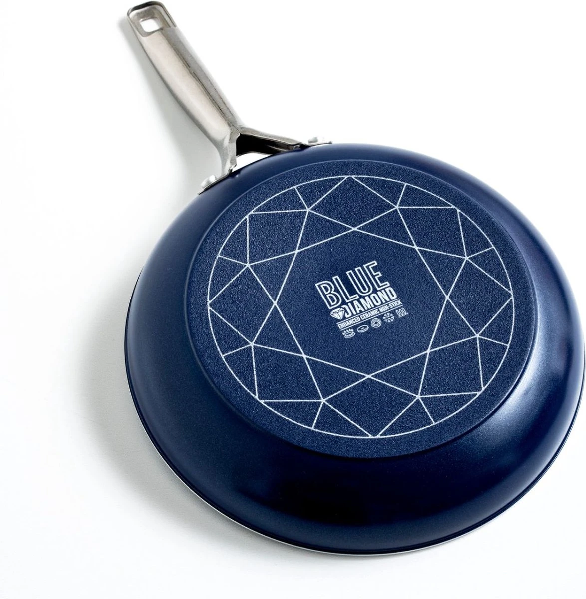Blue Diamond, Keramische Koekenpan Verrijkt Met Diamantdeeltjes – Inductie Koekenpan Ø 20 Cm – PFAS En PHOA Vrij 3 Blue Diamond, Keramische Koekenpan Verrijkt Met Diamantdeeltjes – Inductie Koekenpan Ø 20 Cm – PFAS En PHOA Vrij - Afbeelding 3