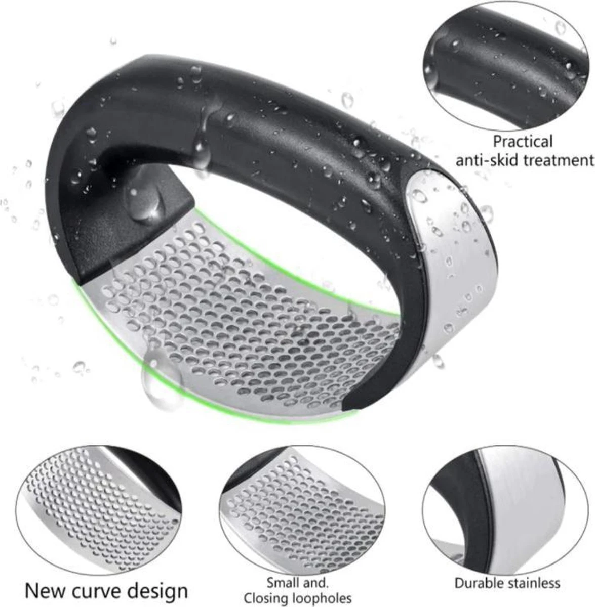 Knoflookpers/Gemberpers - Metico Knify - RVS - Vaatwasserbestendig 11 Knoflookpers/Gemberpers - Metico Knify - RVS - Vaatwasserbestendig - Afbeelding 11