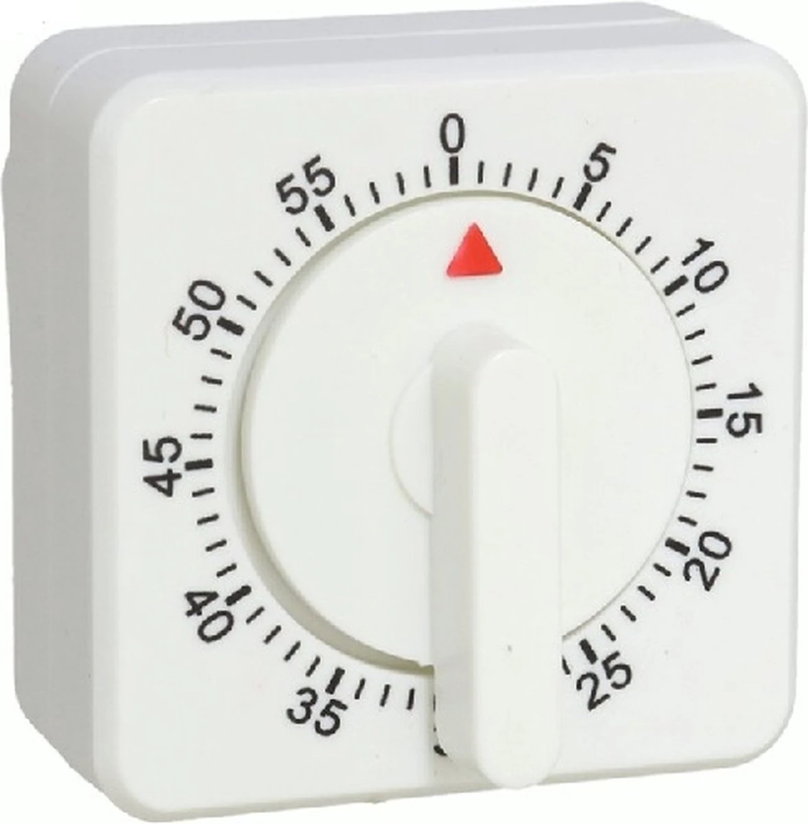 Gerimport - Kookwekker - Eierwekker - Analoog - Wit - Vierkant 1 Gerimport - Kookwekker - Eierwekker - Analoog - Wit - Vierkant