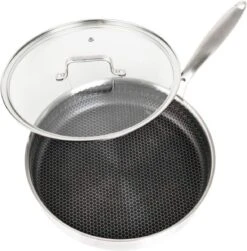 Honingraat Heavy Duty Anti-aanbak Koekenpan - Steelpan - Wok - Met Deksel 30 Cm - Gas - Elektrisch - Inductie - Oven -Kookgerei Koning Verkoop 1179x1200 12