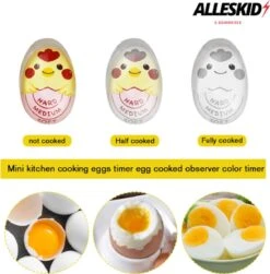 Kleurveranderende Ei Wekker - Makkelijk Eieren Koken - Eiertimer - Eggtimer - Eierwekker - Rood -Kookgerei Koning Verkoop 1179x1200 9