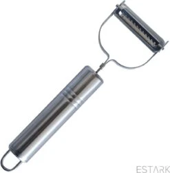 ESTARK® Dunschiller - Julienne & Groenteschiller - Groentesnijder - Uiensnijder - Spiraalsnijder - Juliennerasp - Juliennesnijder - Sliertensnijder - Multifunctionele Groenten Schiller Aardappel Schiller - Dunschiller RVS 26 ESTARK® Dunschiller - Julienne & Groenteschiller - Groentesnijder - Uiensnijder - Spiraalsnijder - Juliennerasp - Juliennesnijder - Sliertensnijder - Multifunctionele Groenten Schiller Aardappel Schiller - Dunschiller RVS -Kookgerei Koning Verkoop 1181x1200 6