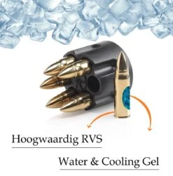 Whiskey Stones Set BULLETS – Kogel Whisky Stenen - Luxe Cadeau Set Man Vrouw - Valentijn - Herbruikbare Ijsblokjes – Goud Qwality 8 Whiskey Stones Set BULLETS – Kogel Whisky Stenen - Luxe Cadeau Set Man Vrouw - Valentijn - Herbruikbare Ijsblokjes – Goud Qwality -Kookgerei Koning Verkoop 1183x1200 16