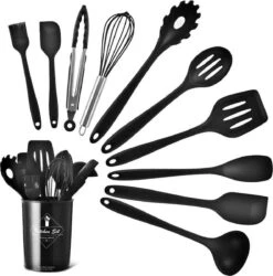 Keukengerei Set 11 Delig - Hittebestendig / BPA Vrij / Siliconen - Kookgerei Met Houder -Kookgerei Koning Verkoop 1186x1200 12
