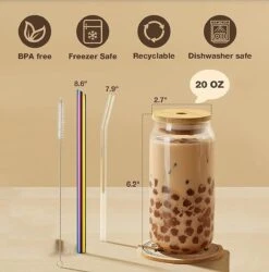 Bubble Tea Beker - Inclusief Stalen Bubble Tea Rietje - 0,5 L - Herbruikbaar - Boba 7 Bubble Tea Beker - Inclusief Stalen Bubble Tea Rietje - 0,5 L - Herbruikbaar - Boba -Kookgerei Koning Verkoop 1186x1200