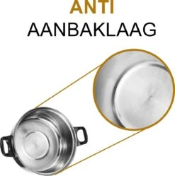 KitchenPrince 12-Delige Pannenset RVS - Pottenset - Kookpannen - Koekenpan - Steelpan - Bakpan - PFAS-Vrij - Pannenset - Pannenset Inductie - Antiaanbaklaag - Koekenpannenset 11 KitchenPrince 12-Delige Pannenset RVS - Pottenset - Kookpannen - Koekenpan - Steelpan - Bakpan - PFAS-Vrij - Pannenset - Pannenset Inductie - Antiaanbaklaag - Koekenpannenset -Kookgerei Koning Verkoop 1190x1200 16