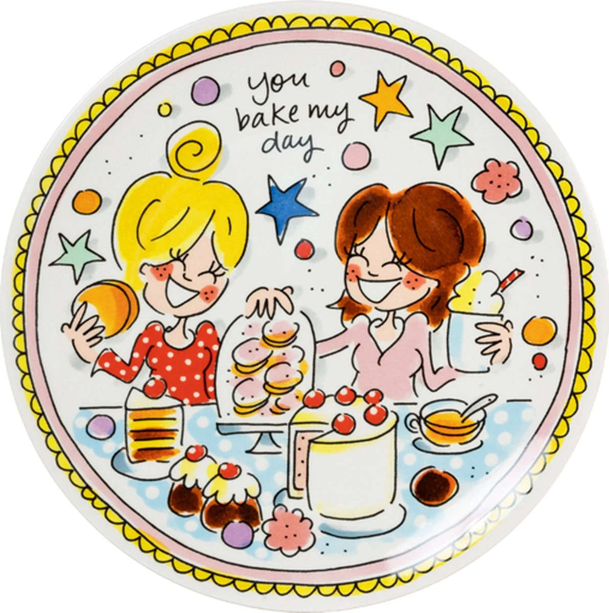 Blond Amsterdam, Even Bijkletsen: Bord Pink 18cm 1 Blond Amsterdam, Even Bijkletsen: Bord Pink 18cm