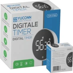 YUCONN® Digitale Kookwekker - Keukenwekker - Timer En Stopwatch - Eierwekker - Douche Timer - Magneet - Met Draaiknop - Wit/Zwart -Kookgerei Koning Verkoop 1193x1200 22
