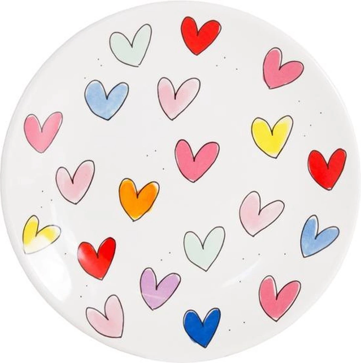 Blond Amsterdam Hearts Bord - Hearts - Ø22cm 1 Blond Amsterdam Hearts Bord - Hearts - Ø22cm