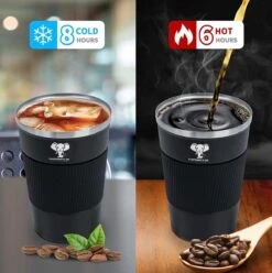 Elephant & Co Dubbelwandige Reisbeker - Koffie To Go - Duurzaam - Herbruikbaar - 380ml - -Kookgerei Koning Verkoop 1195x1200 2
