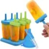 Perow Ijsvormpjes - 6 Stuks - Inclusief Gratis Trechter En Reinigingsborstel - BPA En Chemicaliën Vrij Silicone IJshouder - IJs Vorm Makers - 2 Kleuren - IJslolly Vormen