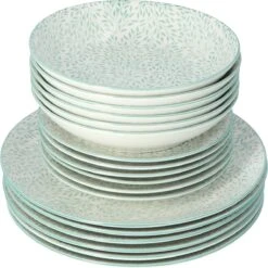 4goodz Jasmijn Groen 18-delig Servies Porselein 6 Persoons 18 4goodz Jasmijn Groen 18-delig Servies Porselein 6 Persoons -Kookgerei Koning Verkoop 1198x1200
