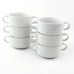 Orange85 Soepkommen - Met Oor - Set Van 6 - Wit - Rond - Met Houder 7 Orange85 Soepkommen - Met Oor - Set Van 6 - Wit - Rond - Met Houder -Kookgerei Koning Verkoop 1198x1200 30
