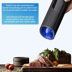 Goga Elektrische Pepermolen En Zoutmolen – Pepermolen – Zoutmolen – Verstelbaar – Zwart – Elektrisch – Kruidenmolen - Automatisch -Set Van 2 21 Goga Elektrische Pepermolen En Zoutmolen – Pepermolen – Zoutmolen – Verstelbaar – Zwart – Elektrisch – Kruidenmolen - Automatisch -Set Van 2 -Kookgerei Koning Verkoop 1198x1200 34