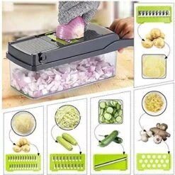 Luxe Groentesnijder Set - Multifunctionele Groentesnijder - Mandoline - Uiensnijder - Groentensnijder - Keukensnijder - Keukenmandoline 15 Delig -Kookgerei Koning Verkoop 1198x1200 39