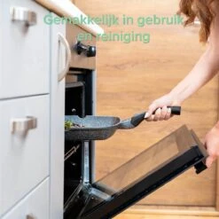 Coninx Grillpan 28CM - Steakpan - Afneembare Handgreep - PFAS-vrij - Grijs -Kookgerei Koning Verkoop 1199x1200 25