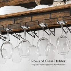 IN.HOMEXL - Shanco Wijnrek Voor 24 Flessen - Industrieel - Wijnrek Metaal - Bruin / Zwart - Flessenrek - 66 X 30 X 100 Cm -Kookgerei Koning Verkoop 1199x1200 33