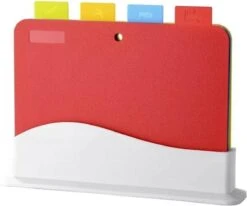 T&R Goods Snijplankenset Van 4 Stuks Met Houder - Kunststof Snijplanken Index - Cutting Board - Keuken -Kookgerei Koning Verkoop 1200x1001 5