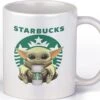 Mok Bedrukt Met Baby Yoda | Starbucks | Koffiebeker | Starwars Beker | Cadeau Voor Hem | Man | Haar | Vrouw