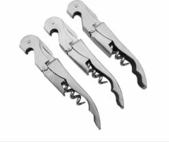 Kurkentrekker - Wijnopener - Bieropener - Kelnermes - Flesopener- Bierflesopener - Volledig RVS -Kookgerei Koning Verkoop 1200x1009 7