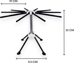 YUGN Pasta Droogrek RVS En Pastarek Inklapbaar - Pasta Droger Voor Oa Spaghetti En Is Vaatwasserbestendig - Met Gratis E-Book - Ruim 10 Armen Van 19 Cm En Hoogte Van 32cm - Cadeau Tip 19 YUGN Pasta Droogrek RVS En Pastarek Inklapbaar - Pasta Droger Voor Oa Spaghetti En Is Vaatwasserbestendig - Met Gratis E-Book - Ruim 10 Armen Van 19 Cm En Hoogte Van 32cm - Cadeau Tip -Kookgerei Koning Verkoop 1200x1009 8