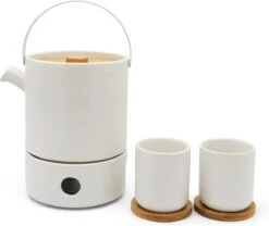 Bredemeijer - Theeset Umea Theepot 1.2L Met Theelichtwarmer - Mat Wit -Kookgerei Koning Verkoop 1200x1012 3