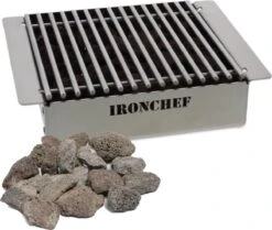 IRONCHEF Lavastenen Grill - Geschikt Voor Gasfornuis - Barbecue - BBQ - Grillplaat - Grilplaat - Bakplaat - Grillpan -Kookgerei Koning Verkoop 1200x1013 10