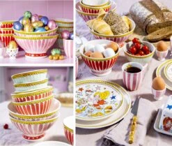 Blond Amsterdam, Even Bijkletsen Mini Mok Roze Streep Zonder Oor, 0,2L -Kookgerei Koning Verkoop 1200x1017 1