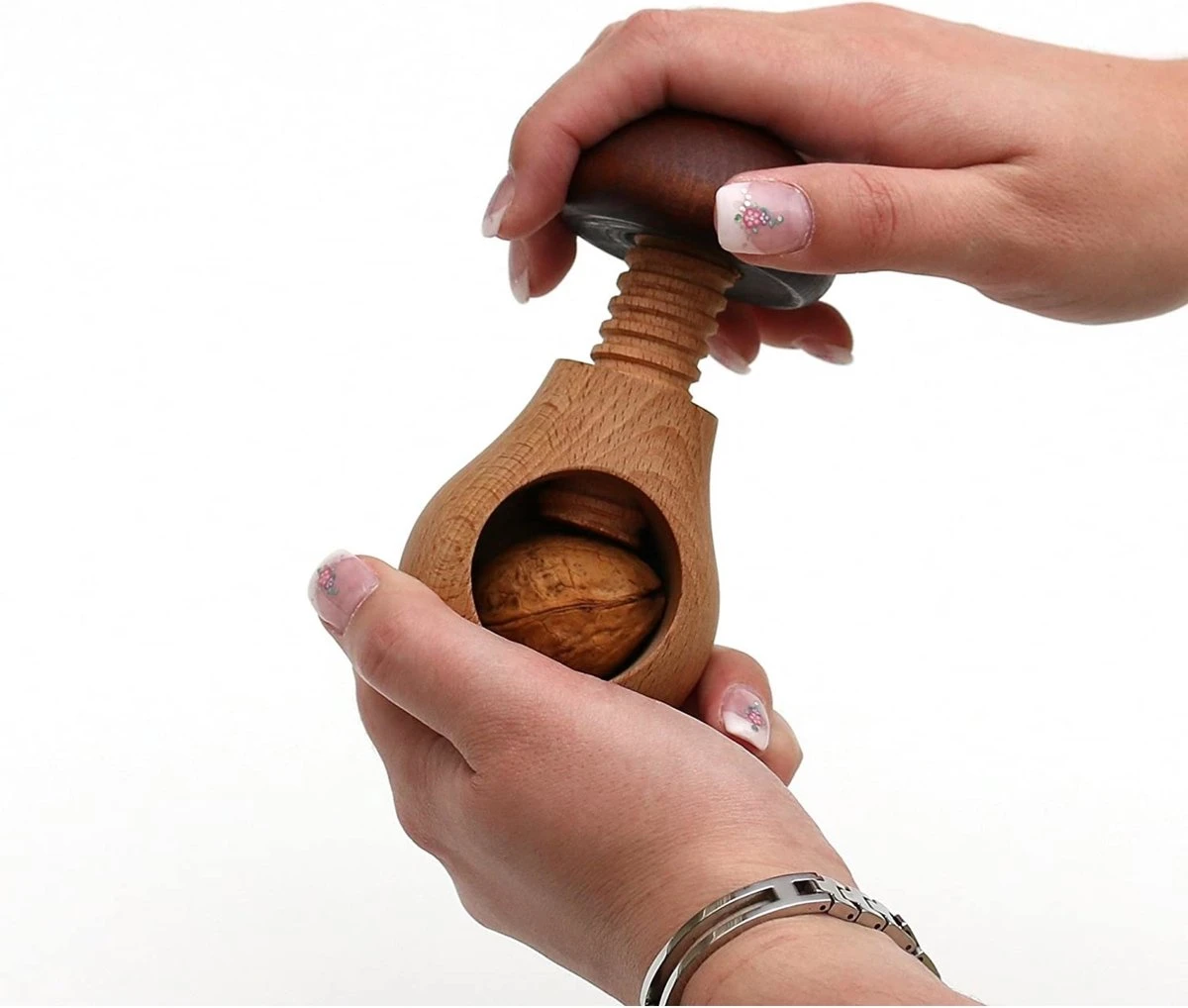 Glowel Houten Notenkraker "Paddenstoel" Uit Beukenhout (bruin) - Ecologisch Noten Kraken 2 Glowel Houten Notenkraker "Paddenstoel" Uit Beukenhout (bruin) - Ecologisch Noten Kraken - Afbeelding 2