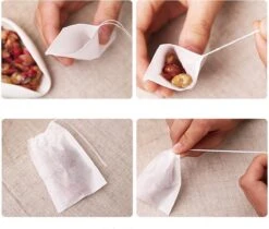 Merkloos Lege Theezakjes | 100 STUKS| 5,5 X 7 Cm Theefilters |Heerlijke Zelfgemaakte Thee | High Tea Party Met Vrienden -Kookgerei Koning Verkoop 1200x1020 13