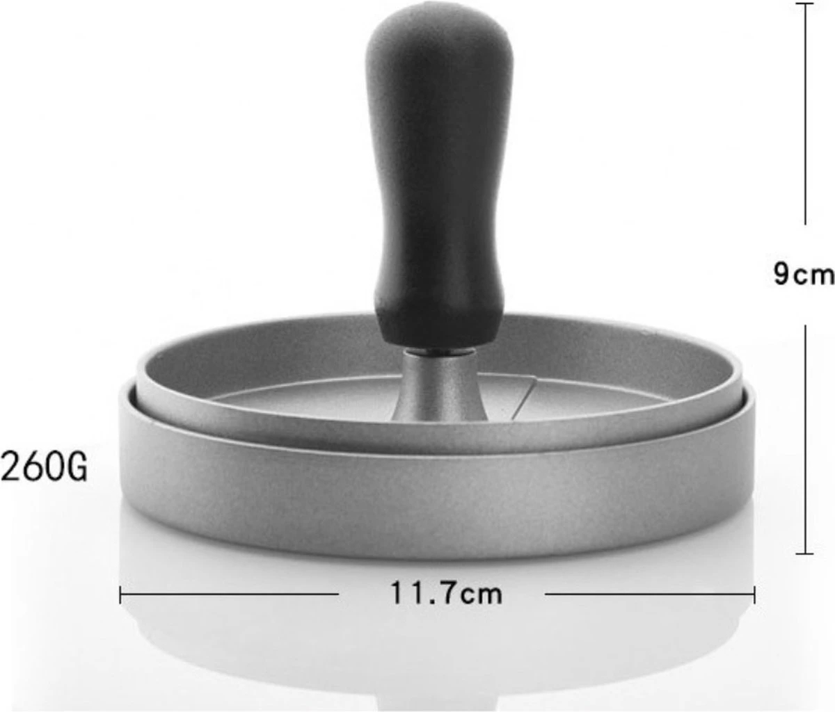 YUGN Hamburgerpers - Anti Aanbaklaag - RVS - BBQ Accessoires - Inclusief 50 Waxpapiertjes - Cadeau Tip 7 YUGN Hamburgerpers - Anti Aanbaklaag - RVS - BBQ Accessoires - Inclusief 50 Waxpapiertjes - Cadeau Tip - Afbeelding 7