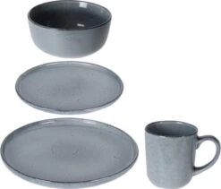 4goodz Deluxe Aardewerk Servies 4 Personen / 16 Delig - Grijs -Kookgerei Koning Verkoop 1200x1027 2