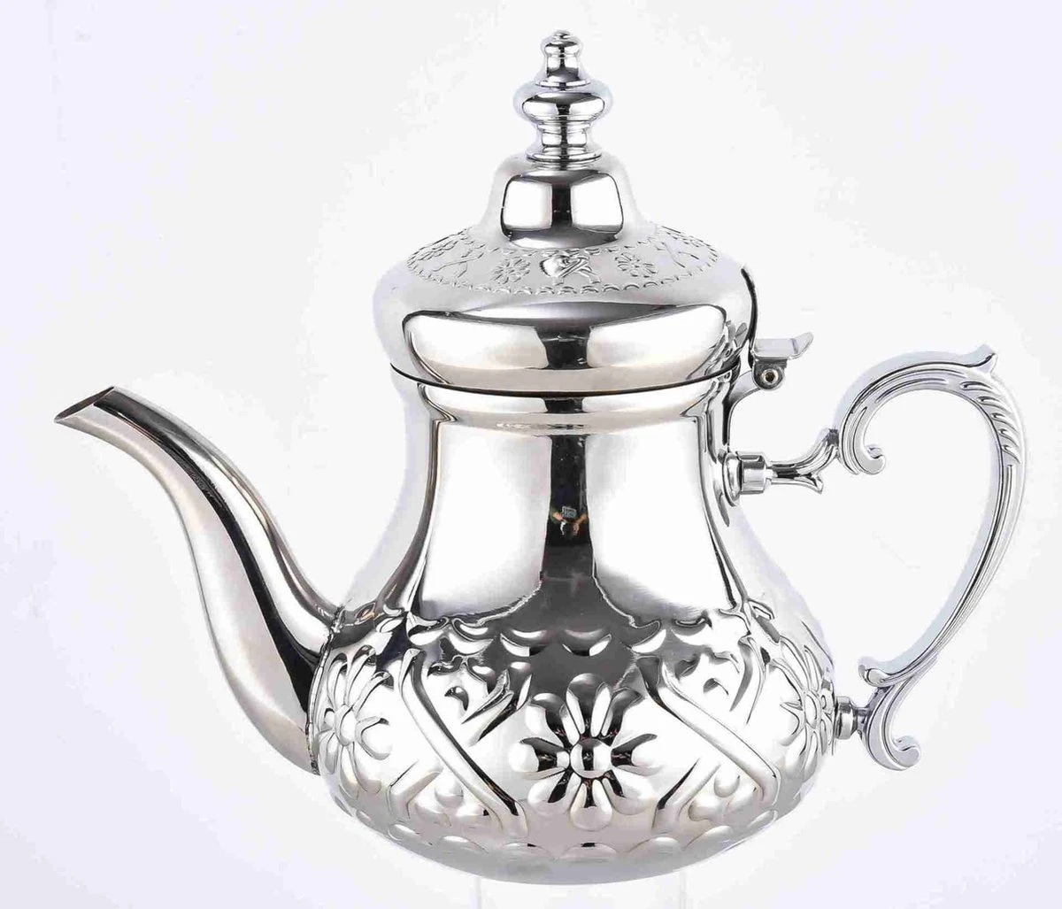MONOO Theepot Maghreb RVS - 1.6 Liter - Turkse & Marokkaanse Theepotten 1 MONOO Theepot Maghreb RVS - 1.6 Liter - Turkse & Marokkaanse Theepotten
