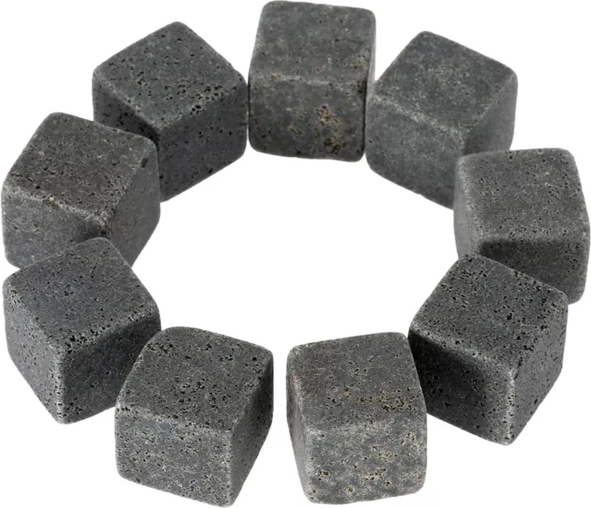 9 Stuks Whisky Stenen Inclusief Opberghoes - Herbruikbare Ijsblokjes - Natuursteen - Koelsteen- Whiskey Stones - Ice Cubes - Cool Stones 3 9 Stuks Whisky Stenen Inclusief Opberghoes - Herbruikbare Ijsblokjes - Natuursteen - Koelsteen- Whiskey Stones - Ice Cubes - Cool Stones - Afbeelding 3