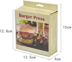 YUGN Hamburgerpers - Anti Aanbaklaag - RVS - BBQ Accessoires - Inclusief 50 Waxpapiertjes - Cadeau Tip 16 YUGN Hamburgerpers - Anti Aanbaklaag - RVS - BBQ Accessoires - Inclusief 50 Waxpapiertjes - Cadeau Tip -Kookgerei Koning Verkoop 1200x1032 8