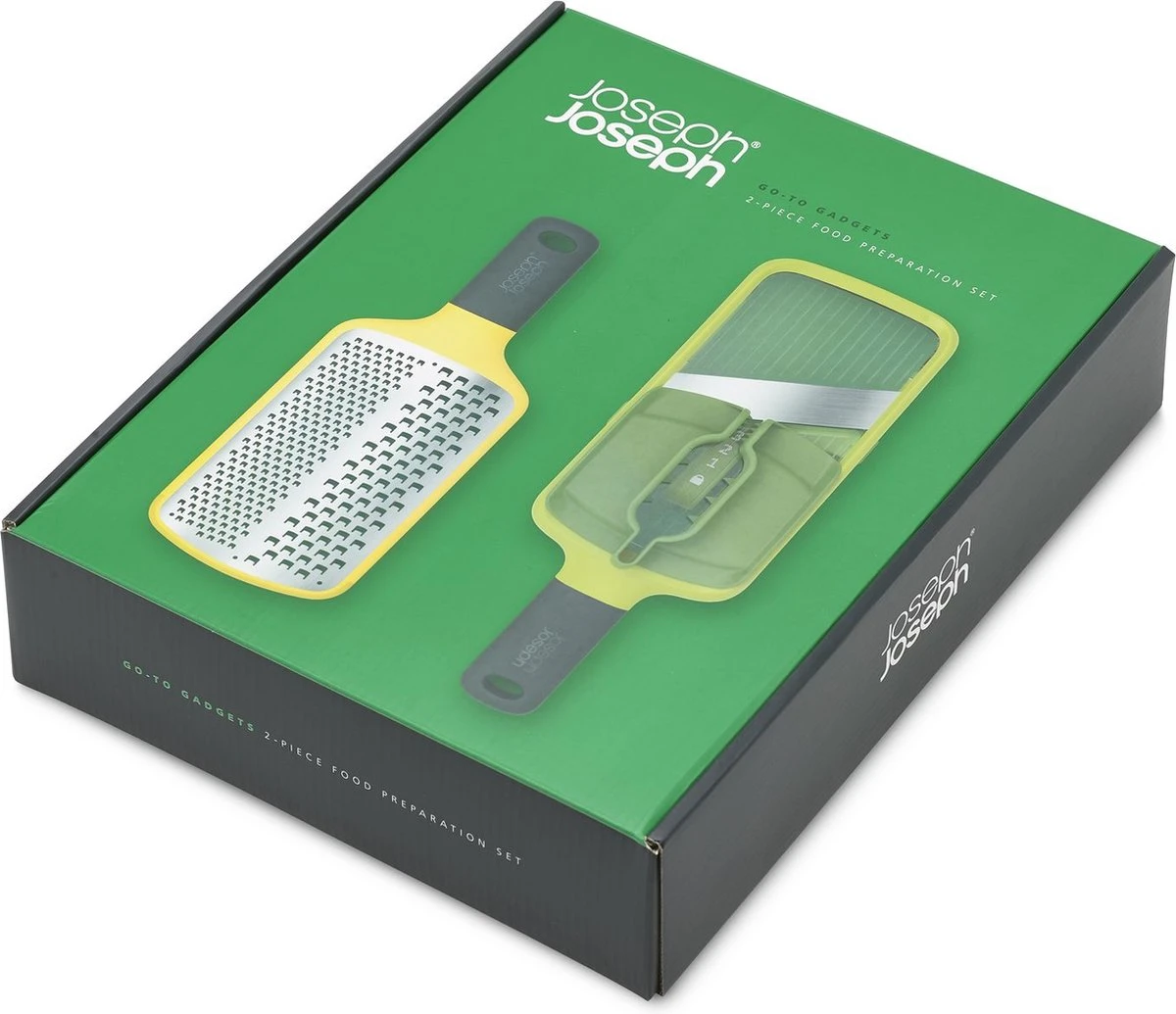 Mandoline En Rasp Set, Geel/Groen, RVS - Joseph Joseph | Go-to 13 Mandoline En Rasp Set, Geel/Groen, RVS - Joseph Joseph | Go-to - Afbeelding 13