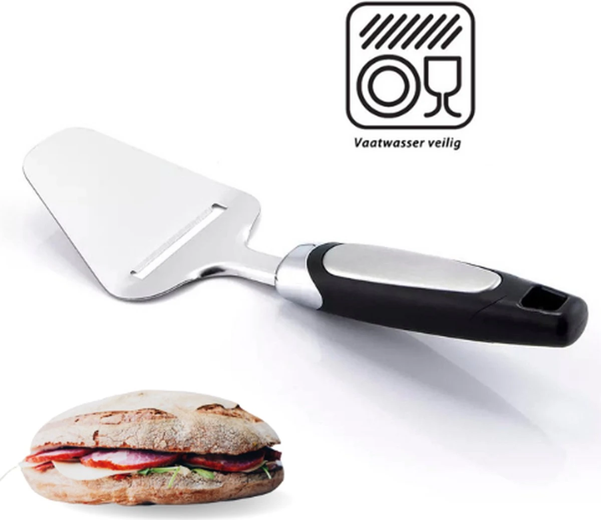 Merkloos, Kaasschaaf- Kaasschaaf Voor Harde Kaas-Kaasschaaf Voor Oude Kaas - Kaasschaaf Voor Jonge Kaas - Multifunctionele Kaasschaaf - Vaatwasser Bestendig - Kaasschaaf Zwart - RVS- 230 X 82 Mm- Keukengerei- Keuken Accessoires 9 Merkloos, Kaasschaaf- Kaasschaaf Voor Harde Kaas-Kaasschaaf Voor Oude Kaas - Kaasschaaf Voor Jonge Kaas - Multifunctionele Kaasschaaf - Vaatwasser Bestendig - Kaasschaaf Zwart - RVS- 230 X 82 Mm- Keukengerei- Keuken Accessoires - Afbeelding 9