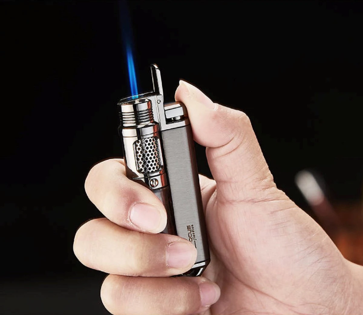 Gasaansteker Metaal In De Kleur Silver Stormaansteker Windproof 1 Gasaansteker Metaal In De Kleur Silver Stormaansteker Windproof