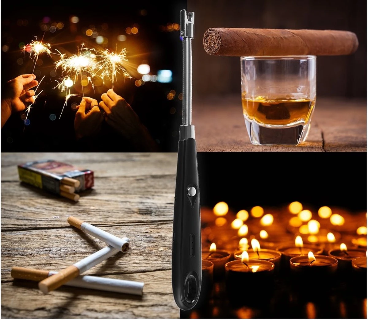 Elektrische Oplaadbare Flexibele Keuken BBQ Aansteker Aansteker Vonk - Aanstekers Met USB - Elektonische USB Oplaad Aansteker- Aansteker Met USB 12 Elektrische Oplaadbare Flexibele Keuken BBQ Aansteker Aansteker Vonk - Aanstekers Met USB - Elektonische USB Oplaad Aansteker- Aansteker Met USB - Afbeelding 12