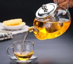 Glazen Theepot Met Filter (RVS) - 1.2 Liter - Thee Infuser – Borosilicaat – Anti-druppel Tuit -Kookgerei Koning Verkoop 1200x1050 3