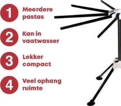 YUGN Pasta Droogrek RVS En Pastarek Inklapbaar - Pasta Droger Voor Oa Spaghetti En Is Vaatwasserbestendig - Met Gratis E-Book - Ruim 10 Armen Van 19 Cm En Hoogte Van 32cm - Cadeau Tip 15 YUGN Pasta Droogrek RVS En Pastarek Inklapbaar - Pasta Droger Voor Oa Spaghetti En Is Vaatwasserbestendig - Met Gratis E-Book - Ruim 10 Armen Van 19 Cm En Hoogte Van 32cm - Cadeau Tip -Kookgerei Koning Verkoop 1200x1053 10