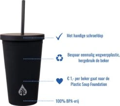 Beker Met Rietje En Deksel Starbucks Milkshake Beker Voor Take Away – Herbruikbare Plastic Drinkbeker Geel 500ml - VANN -Kookgerei Koning Verkoop 1200x1054 5